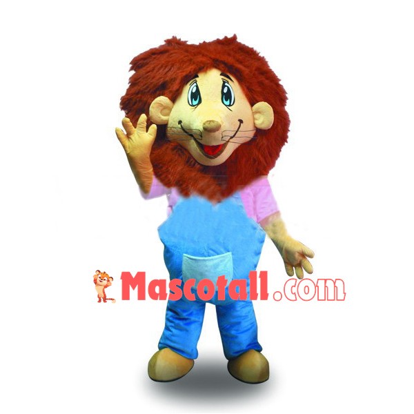 Optimistic Little Lion Kid Mascot Costume