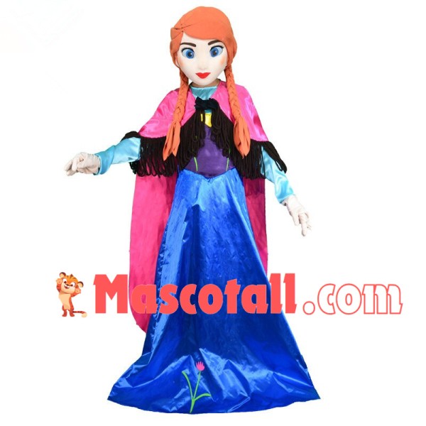 Bright Brave Little Princess Anna Mascot Costume
