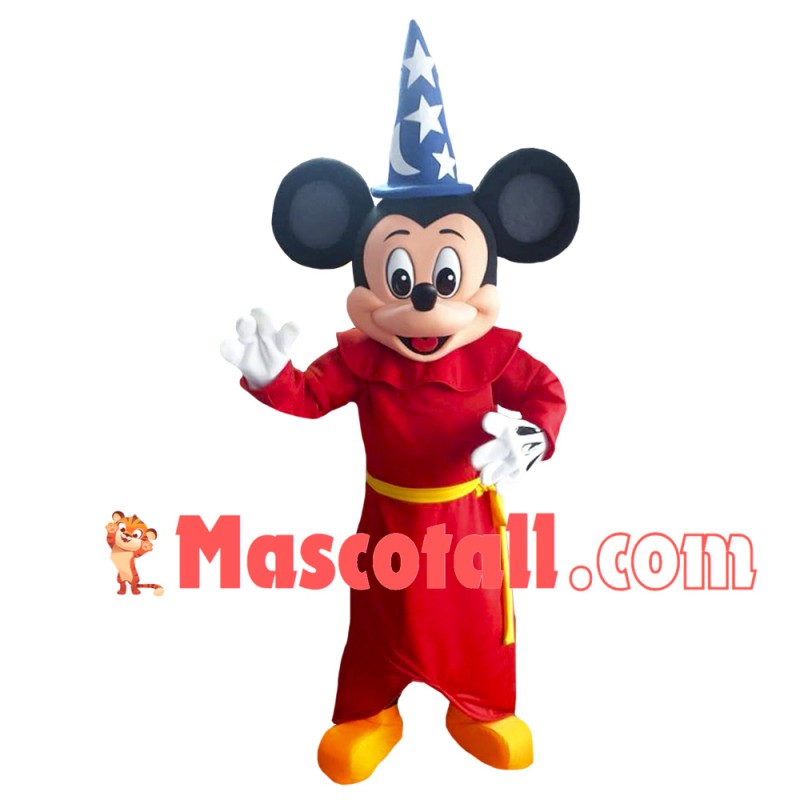 Mickey The Wizard Cartoon Mascot Costume