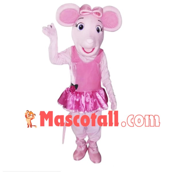 Slim Ballerina Pink Pig Mascot Costume