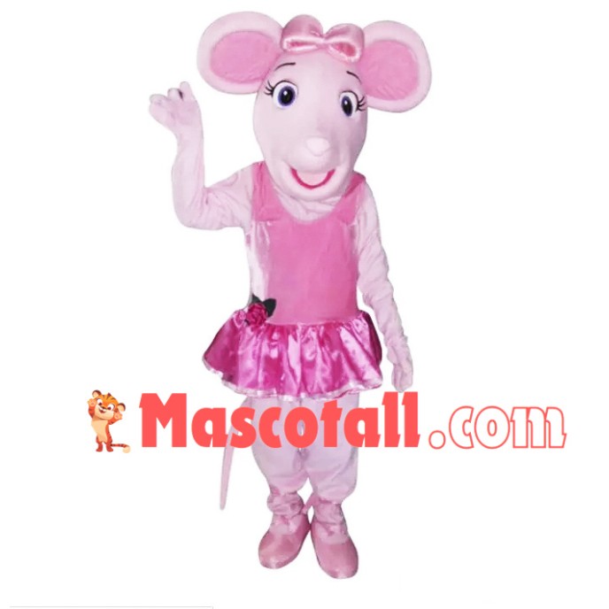 Slim Ballerina Pink Pig Mascot Costume