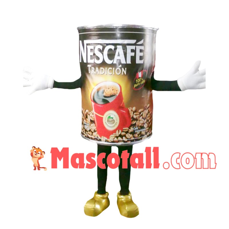 Brewing Type Coffee Can Mascot Costume for Adult