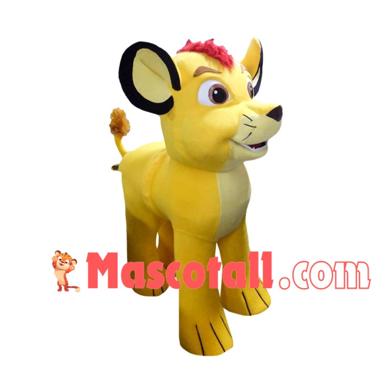Growing Up Innocent Simba Cub Mascot Costume