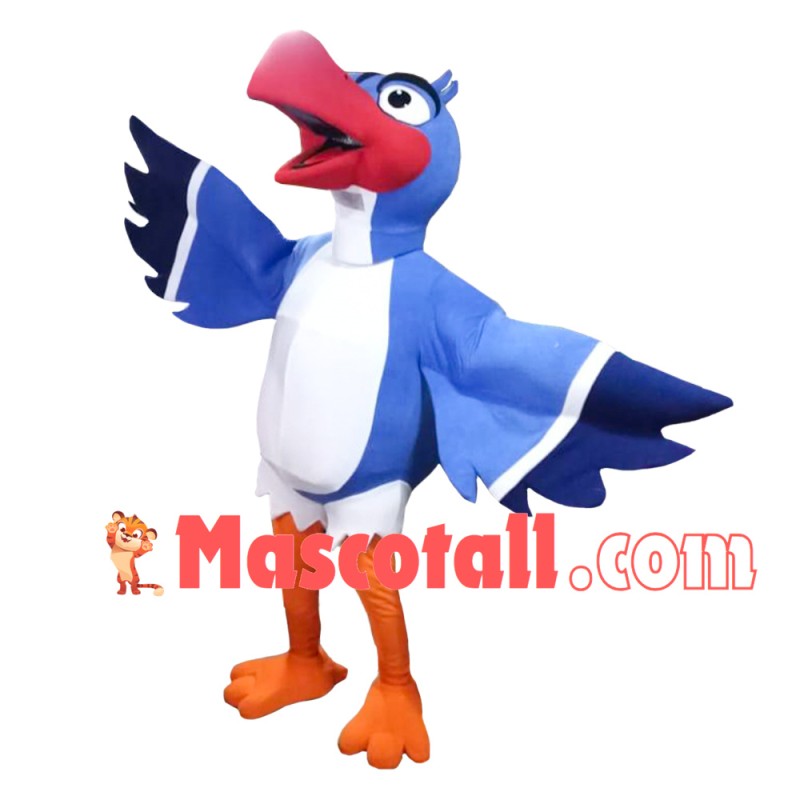 Chirping Blue Bird Mascot Lightweight Costume