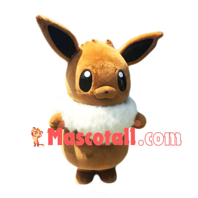 Eevee Pokemon Soft Cartoon Mascot Costume