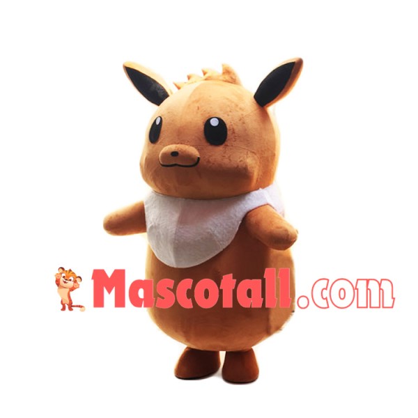 Second Version Eevee Pokemon Mascot Costume