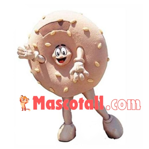 Crispy Bread Filled With Sesame Seeds Mascot Costume