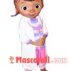 Black Girl Doctor Muffin Cartoon Mascot Costume
