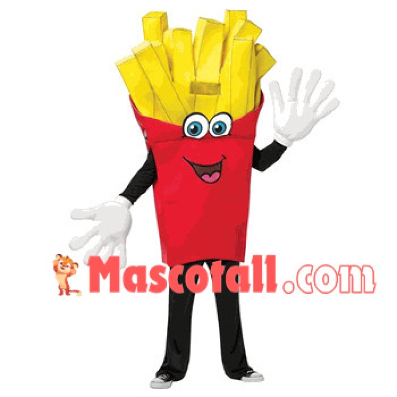 Pack of Golden French Fries Mascot Costume