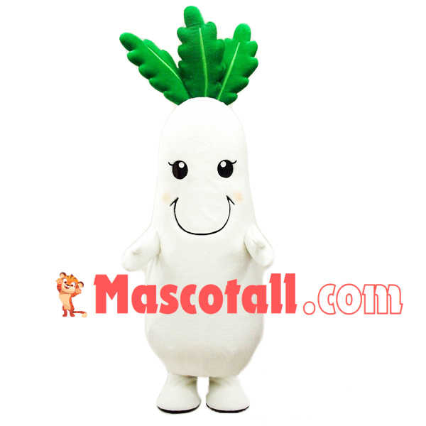 Big Watery White Radish Mascot Costume