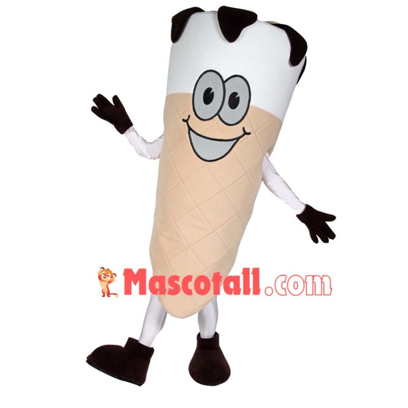 Chocolate Vanilla Cone Mascot Costume