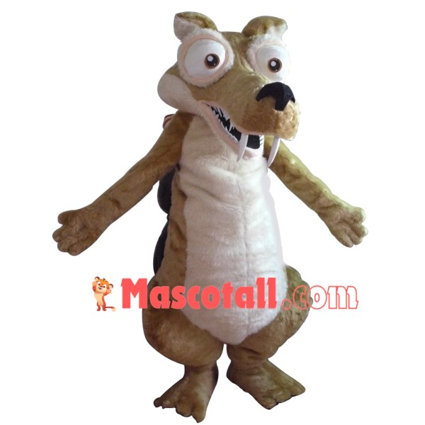 Fanged Mole With Protruding Mouth Mascot Costume