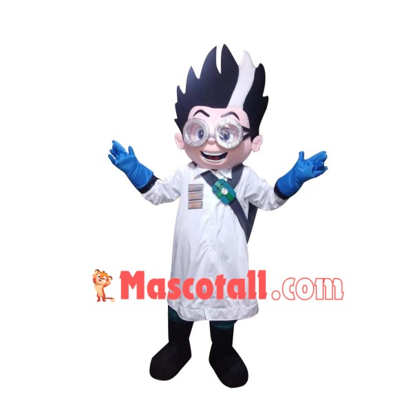 Crazy Scruffy Scientist Mascot Costume