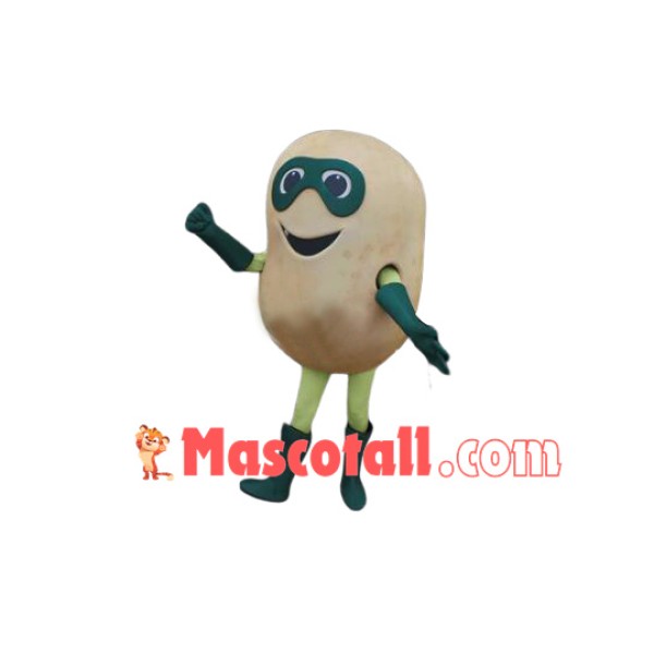 Funny Cartoon Potato With Blindfold Mascot Costume
