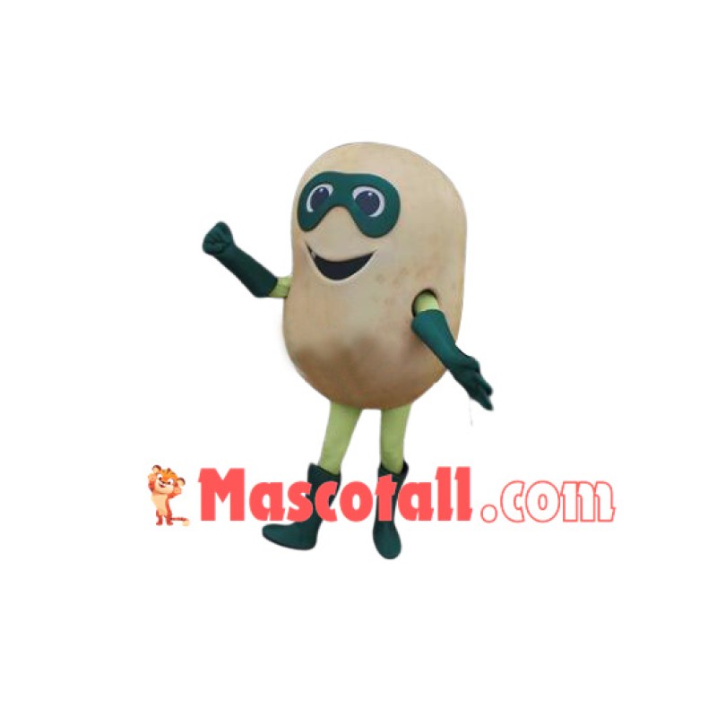 Funny Cartoon Potato With Blindfold Mascot Costume