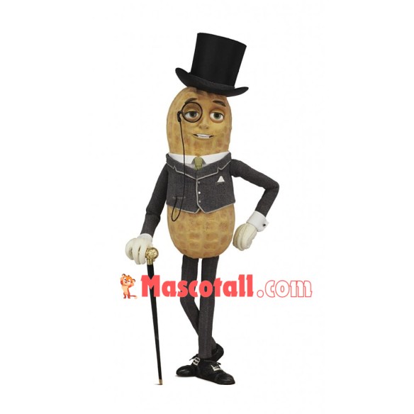Elegant Gentleman Peanut Mascot Costume