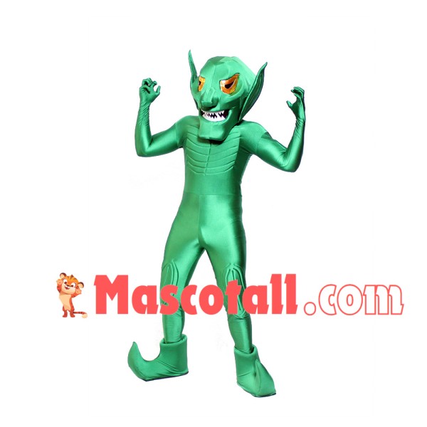 Damn Green Alien Mascot Costume