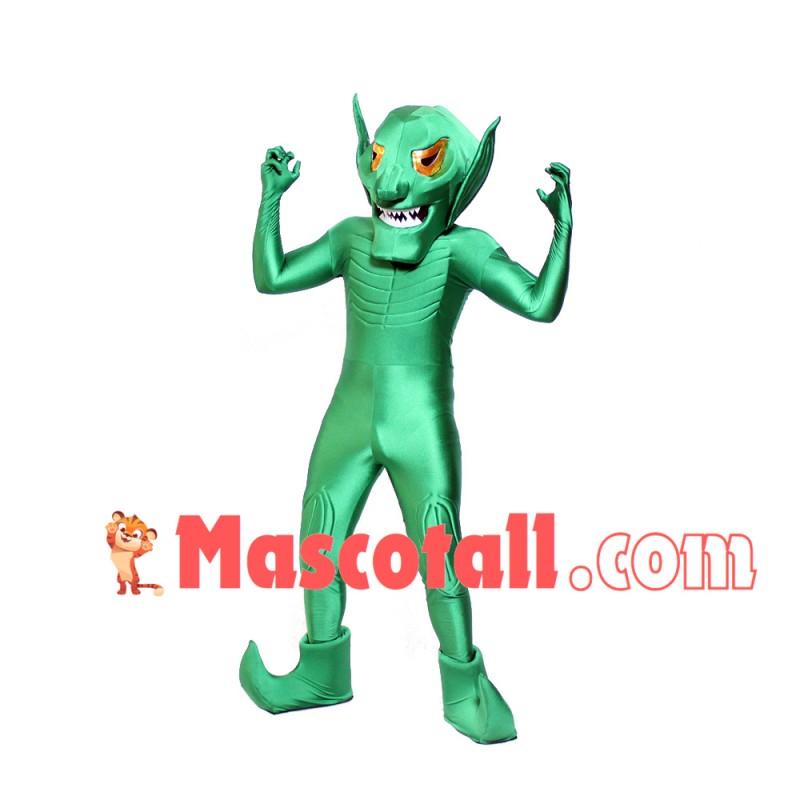 Damn Green Alien Mascot Costume