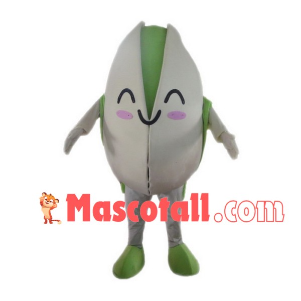 Pistachio With Green Introduction Card Mascot Costume