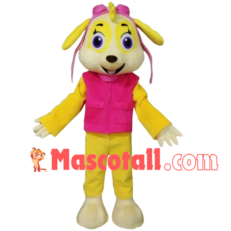 Lovely Pink Paw Patrol Skye Mascot Costume