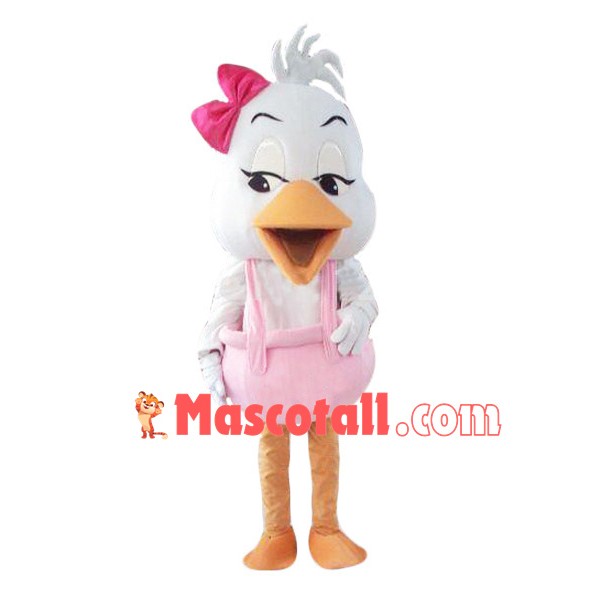 Singing White Lark Mascot Costume