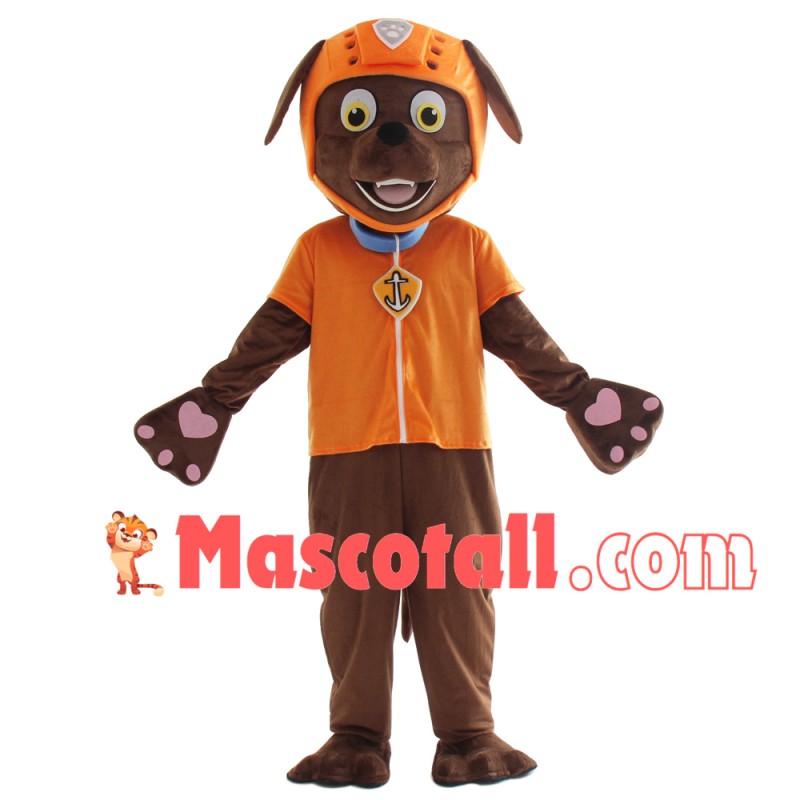 Orange Paw Patrol Zuma Mascot Costume