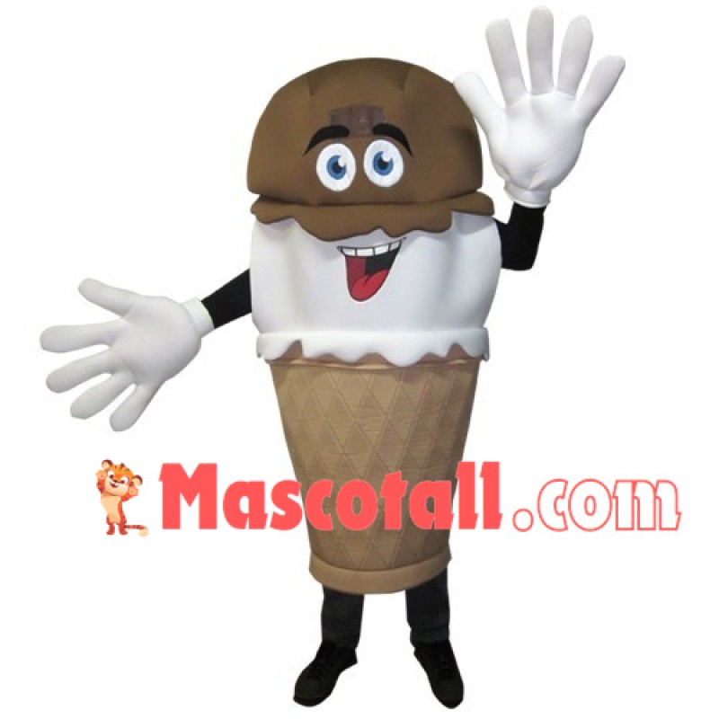 Lovable Chocolate Cone Mascot Costume