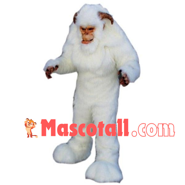 Long Wool Monster Snow Ape Mascot Costume