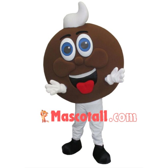 Fluffy Creamy Chocolate Pie Mascot Costume
