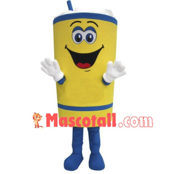 Full Glass of Sparkling Water Mascot Costume