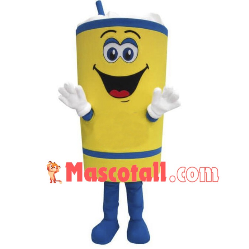 Full Glass of Sparkling Water Mascot Costume
