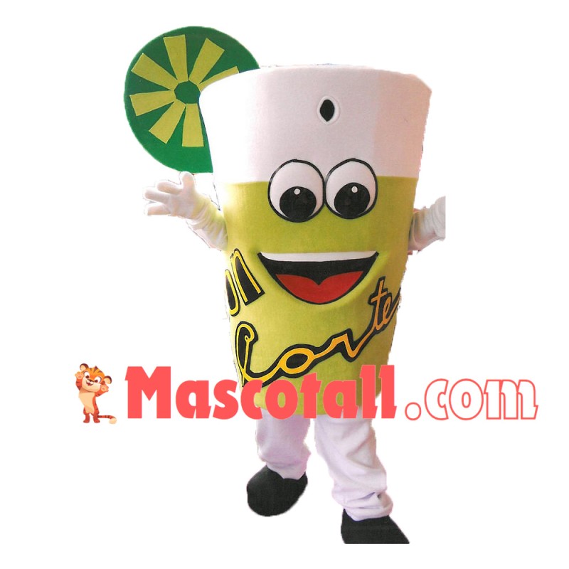 Soda Water With Lemon Slice Mascot Costume