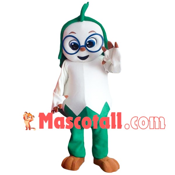 Cabbage Taoist With Glasses Mascot Costume