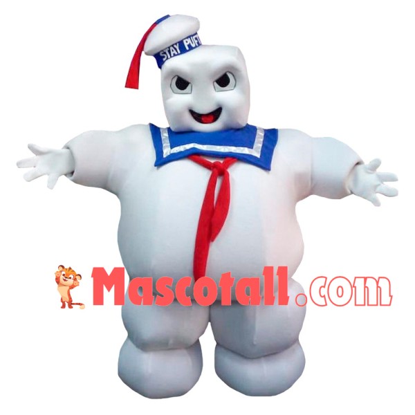 Halloween Marshmallow Man of Ghostbusters Mascot Costume