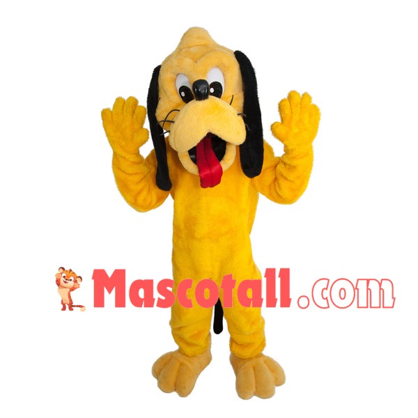 Yellow Pluto The Pup Mascot Cartoon Costume