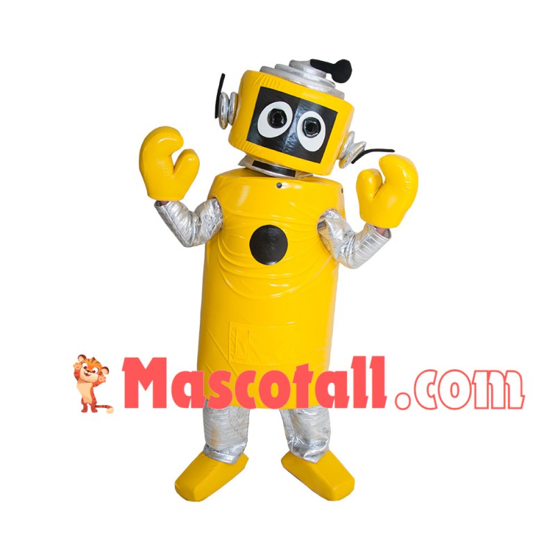 Yellow Robot Plex Yo Gabba Gabba Mascot Costume