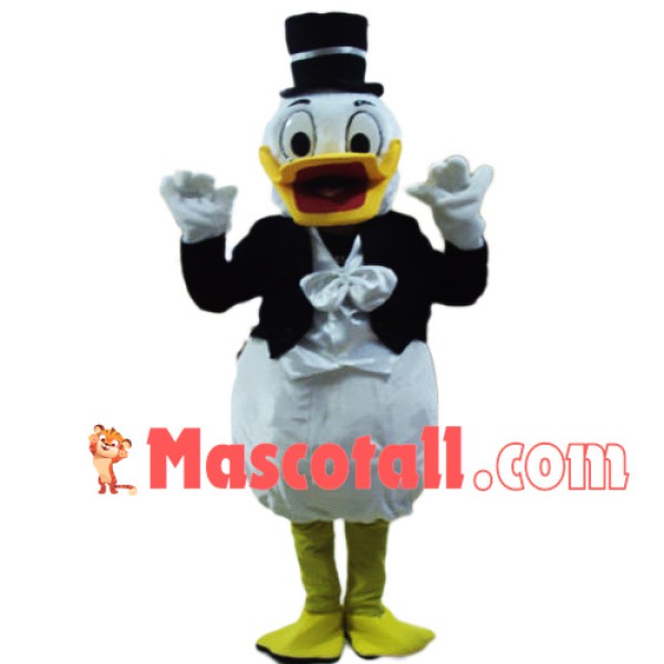 Donald Duck With The Dinner Suit Mascot Costume