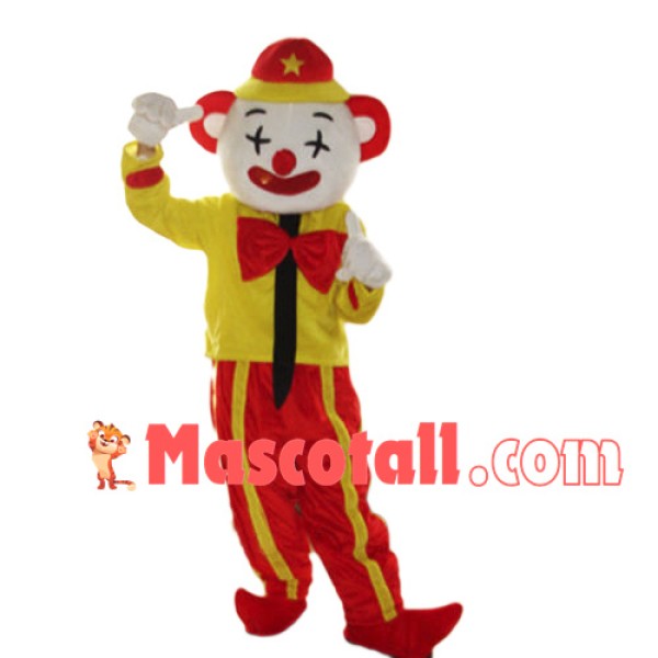 Performing Comical Clown Mascot Costume