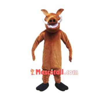 Fierce Wild Boar With Long Fangs Mascot Costume