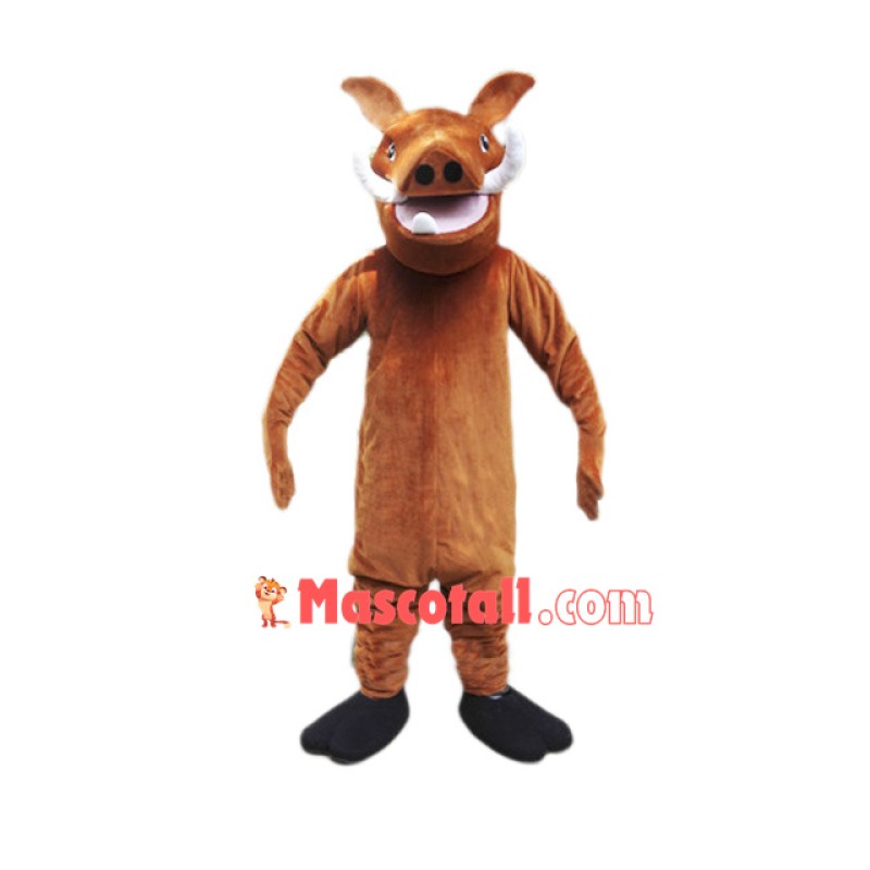 Fierce Wild Boar With Long Fangs Mascot Costume