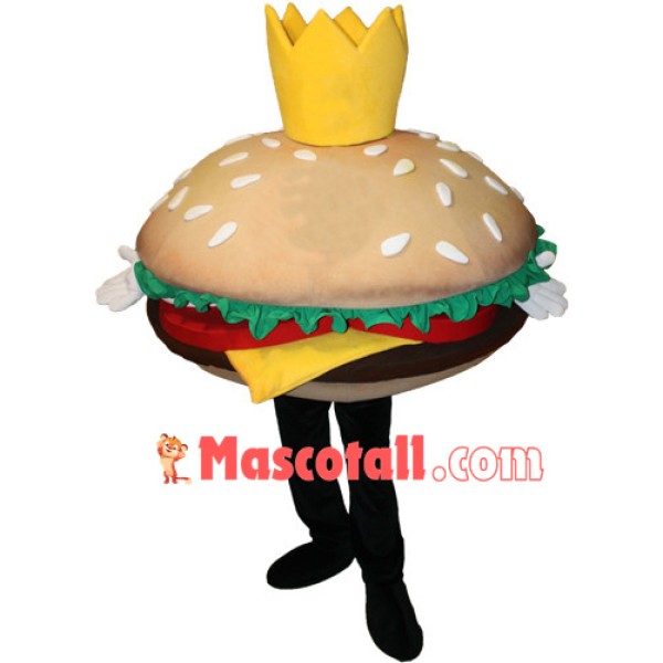 Huge Cheese Beef King Burger Mascot Costume