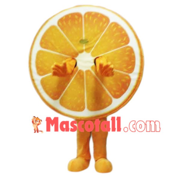 Half a Cut Orange Mascot Costume