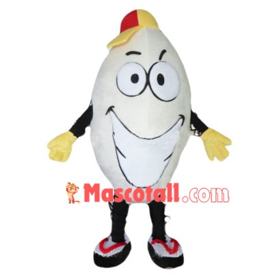 Smiley Rice In The Flip Flops Mascot Costume