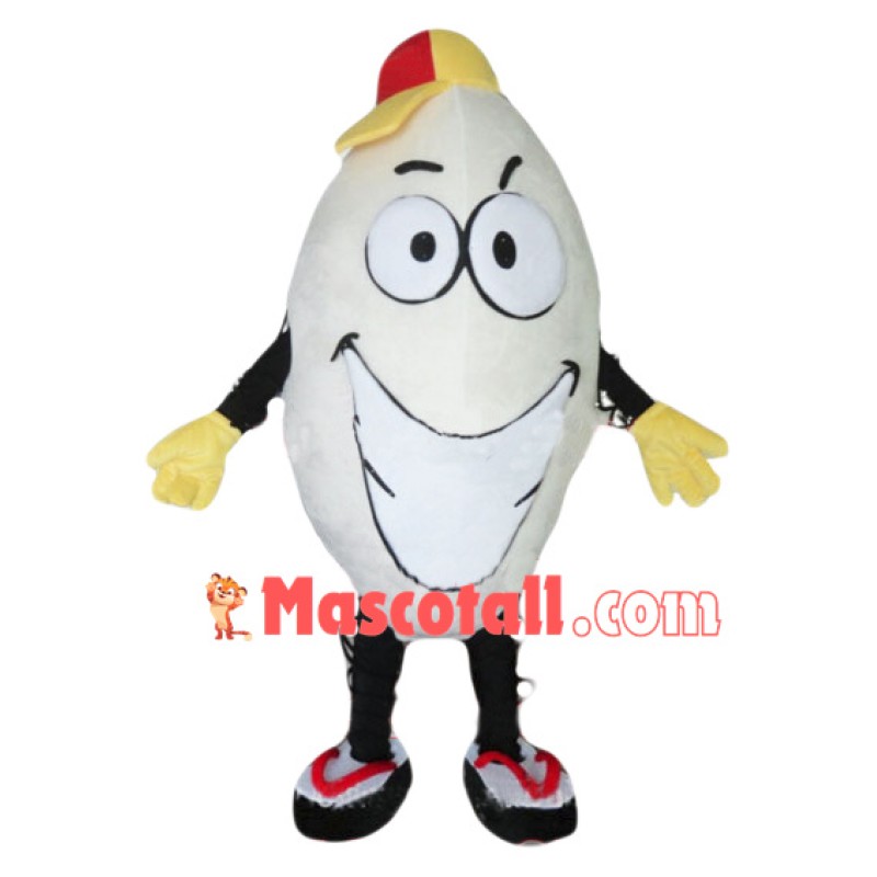 Smiley Rice In The Flip Flops Mascot Costume