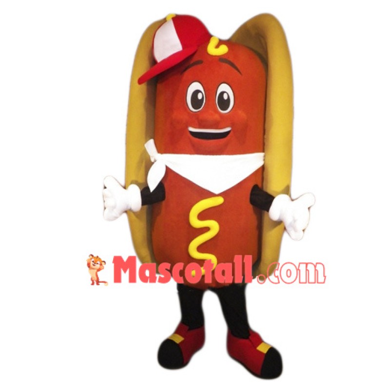 Hot Dog With Napkin Mascot Costume