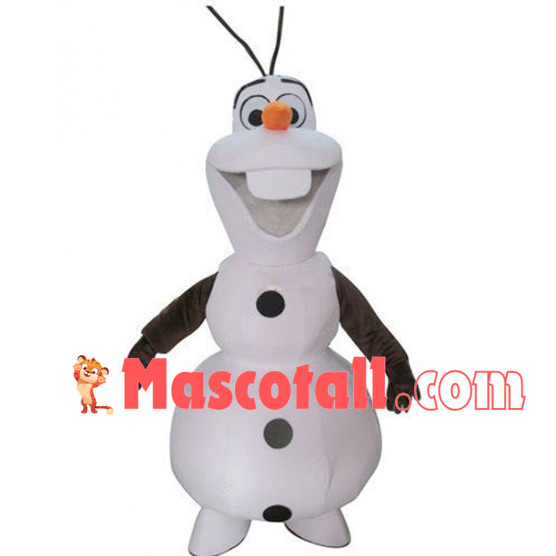 Olaf The Innocent Snowman Mascot Costume