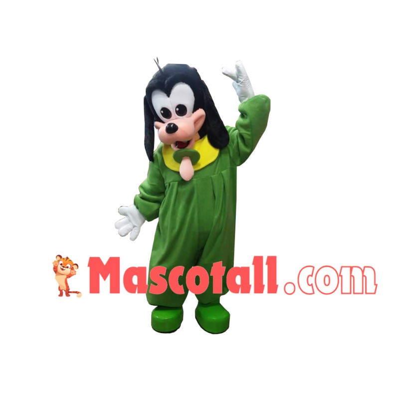 Goofy Baby Dog Biting Pacifier Mascot Costume