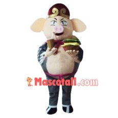 Fast Food Pigsy Mascot Costume