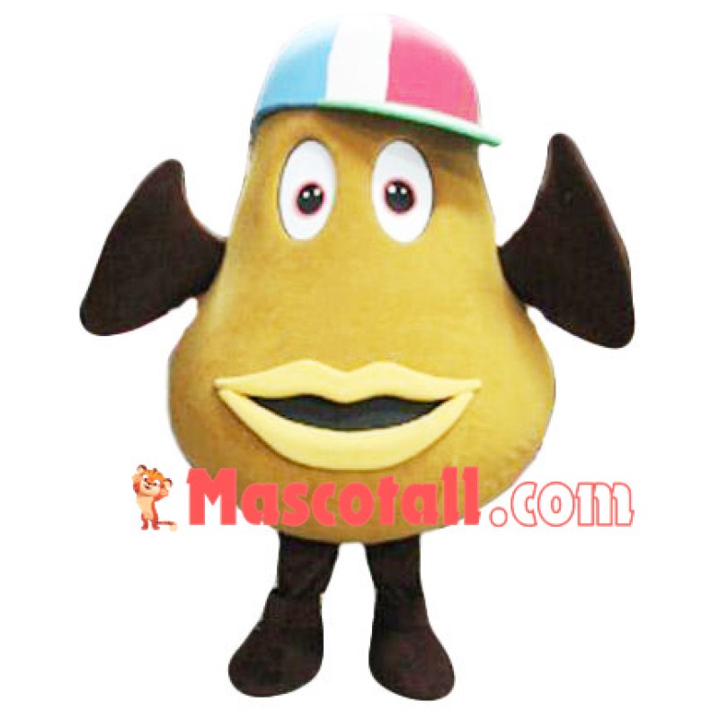 Big Brown Coffee Bean Mascot Costume