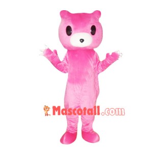 Pink Bear Mascot Cartoon Costume